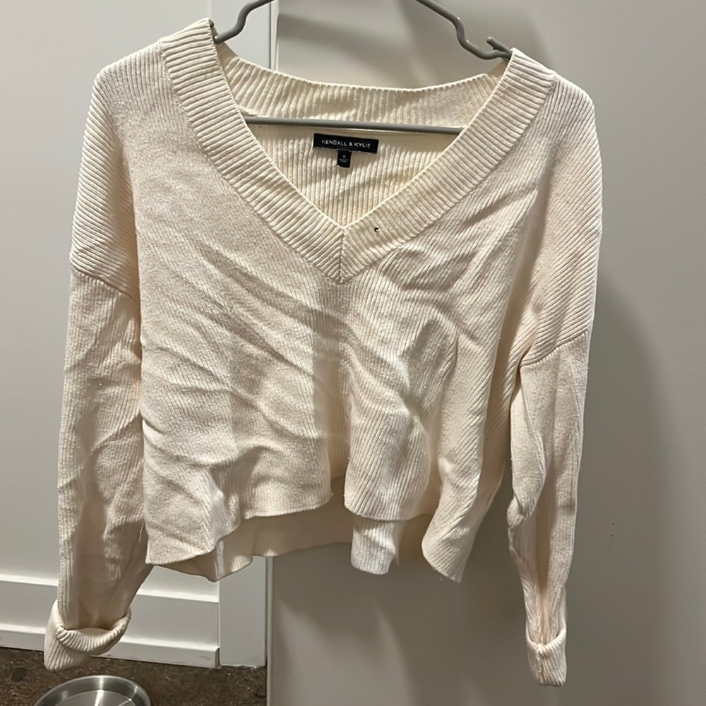 Kendall and Kylie V Neck Sweater